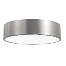 Ceiling lamp Satin Nickel Metal & Acrylic diffuser LED E27 3x60W D:45 H:11cm 8218404