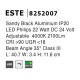 Sandy Black Aluminium 22W DC24V Philips L:40,2 W:3.4 H:11,6 2100Lm 4000K IP20