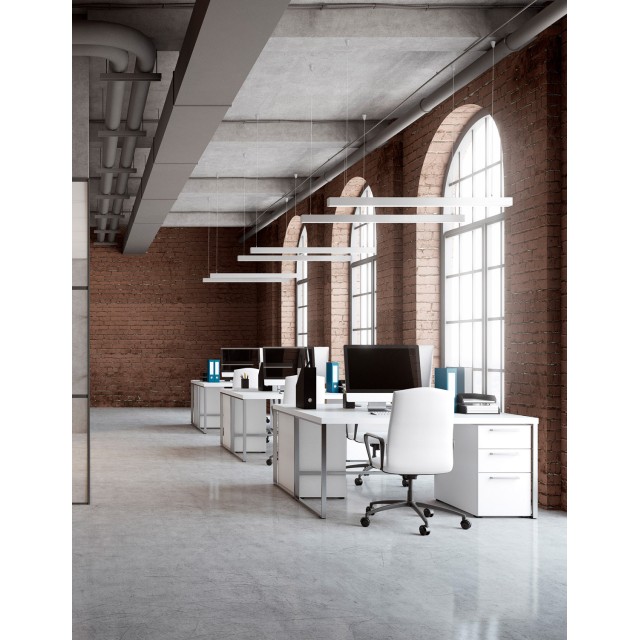 Sandy White Aluminium 40W AC220-240V Epistar L:120 W:3.8 H:7 2613Lm 4000K IP20