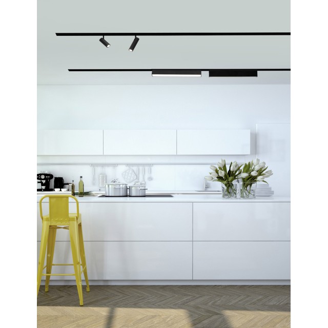 Sandy Black Aluminium 22W DC24V Philips L:40.7 W:3.4 H:11.6 1400Lm 4000K IP20