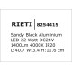 Sandy Black Aluminium 22W DC24V Philips L:40.7 W:3.4 H:11.6 1400Lm 4000K IP20