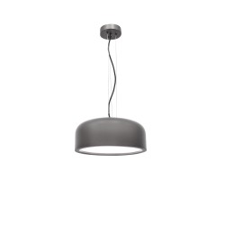 Metal & Acrylic Diffuser Steel Gray Outside LED LED E27 2x10W IP20 Bulb Excluded D: 35 H:133cm 826802