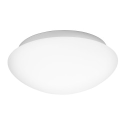 Ceiling Lamp White Opal Glass & Metal LED E27 2x60 Watt D:23 H:10.5cm 832401