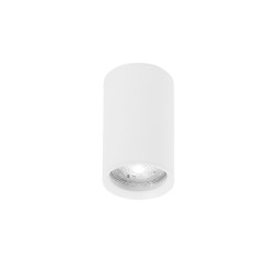 Sandy White Aluminium LED GU10 1x10 Watt IP20 220-240 Volt Bulb Excluded D: 6 H: 10 cm