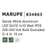 Sandy White Aluminium LED GU10 1x10 Watt IP20 220-240 Volt Bulb Excluded D: 6 H: 10 cm