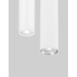 Sandy White Aluminium LED GU10 1x10 Watt IP20 220-240 Volt Bulb Excluded D: 6 H: 20 cm