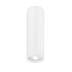 Sandy White Aluminium LED GU10 1x10 Watt IP20 220-240 Volt Bulb Excluded D: 6 H: 20 cm