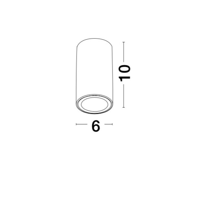 Σποτ MARUPE Μαύρο H10 Nova Luce