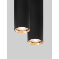 Sandy Black Aluminium LED GU10 1x10 Watt IP20 220-240 Volt Bulb Excluded D: 6 H: 20 cm