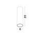 Sandy Black Aluminium LED GU10 1x10 Watt IP20 220-240 Volt Bulb Excluded D: 6 H: 20 cm