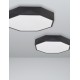 Sandy Black Aluminium Matt White Acrylic Diffuser LED 24 Watt 230 Volt 1380Lm 3000 IP20 D: 40 H: 6 cm 9001491