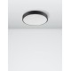 Sandy Black Aluminium Matt White Acrylic Diffuser LED 24 Watt 230 Volt 1380Lm 3000 IP20 D: 40 H: 5 cm 9001531