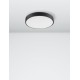 Sandy Black Aluminium Matt White Acrylic Diffuser LED 24 Watt 230 Volt 1380Lm 3000 IP20 D: 40 H: 5 cm 9001531