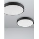 Sandy Black Aluminium Matt White Acrylic Diffuser LED 24 Watt 230 Volt 1380Lm 3000 IP20 D: 40 H: 5 cm 9001531