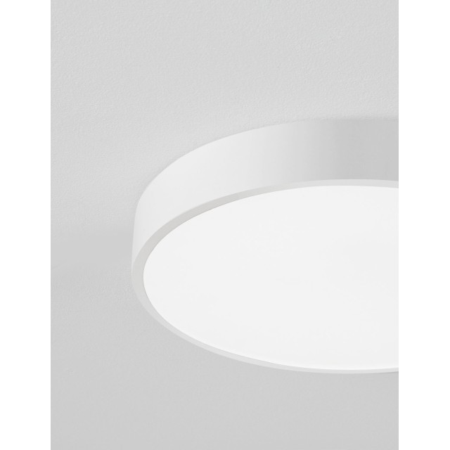 Sandy White Aluminium Matt White Acrylic Diffuser LED 24 Watt 230 Volt 1380Lm 3000 IP20 D: 40 H: 5 cm 9001532