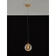 Brass Gold Metal Clear Glass LED G9 1x5 Watt 230 Volt IP20 Bulb Excluded D: 12 H: 200 cm 9006041