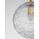 Brass Gold Metal Clear Glass LED E27 1x12 Watt 230 Volt IP20 Bulb Excluded D: 25 H: 200 cm 9006042
