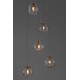 Brass Gold Metal Clear Glass LED G9 5x5 Watt 230 Volt IP20 Bulb Excluded D: 35 H: 180 cm 9006044
