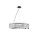 Matt Black Metal& Clear Glass (220 pcs)LED G9 9x5 Watt 230 Volt IP20 Bulb ExcludedD: 70 H: 210 cm Adjustable Height