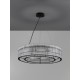 Matt Black Metal& Clear Glass (220 pcs)LED G9 9x5 Watt 230 Volt IP20 Bulb ExcludedD: 70 H: 210 cm Adjustable Height