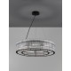 Matt Black Metal& Clear Glass (220 pcs)LED G9 9x5 Watt 230 Volt IP20 Bulb ExcludedD: 70 H: 210 cm Adjustable Height