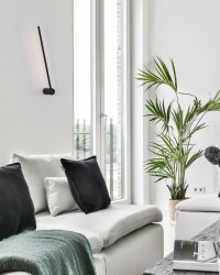 Φωτιστικό Απλίκα Εσωτερικού Χώρου με LED Πλακέτα Αλουμινίου Μαύρο Ματ Synthesi 9009322 Nova Luce