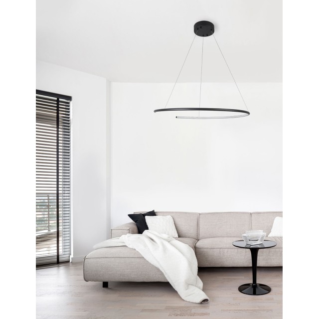 Sandy Black Aluminium  & Acrylic LED 30 Watt 220 Volt 1480Lm 3000 IP20D: 70 H: 200 cm 9010023