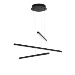 Sandy Black Aluminium & Acrylic LED 40 Watt 230 Volt 2890Lm 3000 IP20 L: 55 W: 55 H: 180 cm 9010033