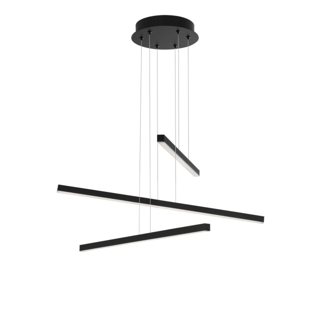 Sandy Black Aluminium & Acrylic LED 40 Watt 230 Volt 2890Lm 3000 IP20 L: 55 W: 55 H: 180 cm 9010033