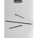 Sandy Black Aluminium & Acrylic LED 40 Watt 230 Volt 2890Lm 3000 IP20 L: 55 W: 55 H: 180 cm 9010033