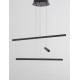 Sandy Black Aluminium & Acrylic LED 40 Watt 230 Volt 2890Lm 3000 IP20 L: 55 W: 55 H: 180 cm 9010033