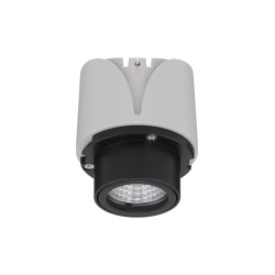 Grey Aluminium 10 Watt 220-240 Volt 250mA 660Lm Led Chip Bridgelux D: 5.9 H: 4.5 3000K IP20 Driver Osram Included
