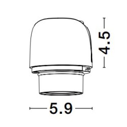 Grey Aluminium 10 Watt 220-240 Volt 250mA 660Lm Led Chip Bridgelux D: 5.9 H: 4.5 3000K IP20 Driver Osram Included