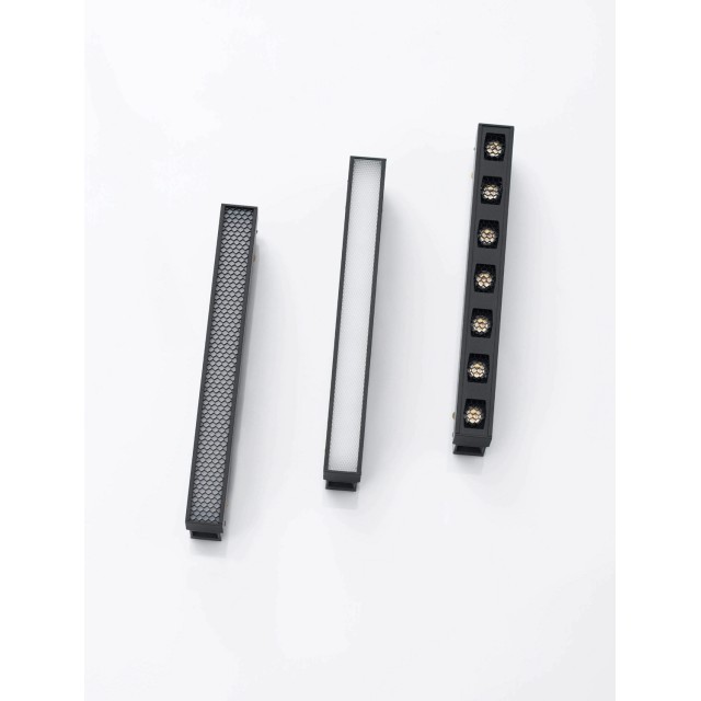 Sandy Black Aluminium 10W DC48V Philips L: 22.1 W: 2.2 H: 5.1 538Lm >90 3000K IP20