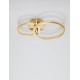 Brass Gold Aluminium & Acrylic LED 48 Watt 230 Volt 3036Lm 2928K IP20 D1: 30 D2: 40 W: 40 H: 13 cm 9011137