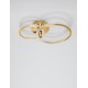 Brass Gold Aluminium & Acrylic LED 48 Watt 230 Volt 3036Lm 2928K IP20 D1: 30 D2: 40 W: 40 H: 13 cm 9011137