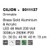 Brass Gold Aluminium & Acrylic LED 48 Watt 230 Volt 3036Lm 2928K IP20 D1: 30 D2: 40 W: 40 H: 13 cm 9011137