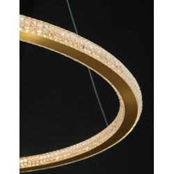 Brass Gold Aluminium & Acrylic LED 48 Watt 230 Volt 3264Lm 2935K IP20 D: 60 H: 150 cm 9011138