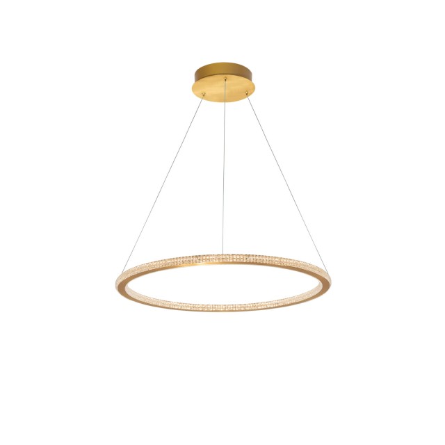 Brass Gold Aluminium & Acrylic LED 48 Watt 230 Volt 3264Lm 2935K IP20 D: 60 H: 150 cm 9011138
