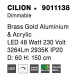 Brass Gold Aluminium & Acrylic LED 48 Watt 230 Volt 3264Lm 2935K IP20 D: 60 H: 150 cm 9011138