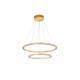 Brass Gold Aluminium & Acrylic LED 56 Watt 230 Volt 3555Lm 2926K IP20 D1: 40 D2: 60 H: 150 cm 9011139