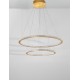 Brass Gold Aluminium & Acrylic LED 56 Watt 230 Volt 3555Lm 2926K IP20 D1: 40 D2: 60 H: 150 cm 9011139