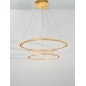 Brass Gold Aluminium & Acrylic LED 56 Watt 230 Volt 3555Lm 2926K IP20 D1: 40 D2: 60 H: 150 cm 9011139