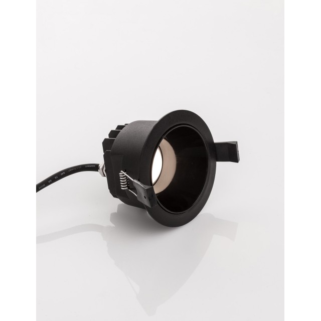 Black Aluminium 10W Cree D:10 H:7 980Lm 3000K IP20