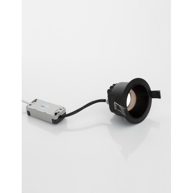 Black Aluminium 10W Cree D:10 H:7 980Lm 3000K IP20
