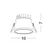 Black Aluminium 10W Cree D:10 H:7 980Lm 3000K IP20