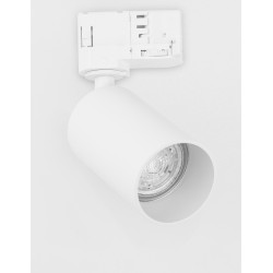 Sandy White Aluminium LED GU10 1x10 Watt Adaptor 4 wires 230 Volt IP20 Bulb Excluded D: 5.6 H: 16 cm