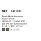 Sandy White Aluminium Switch On/Off LED GU10 1x10 Watt IP20 220-240 Volt Bulb Excluded D: 5.7 H1: 9 H2: 10.5 cm 9011921