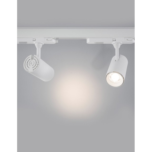 Sandy White Aluminium 20W 220- 240V D:6 H:18 2100Lm 3000K IP20