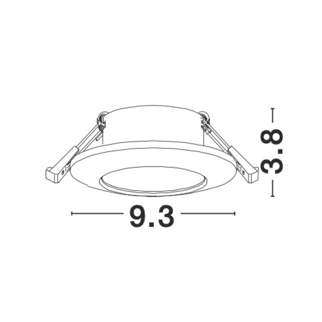 ΣΠΟΤ ΧΩΝΕΥΤΟ NOVA LUCE TEX 9012121 ΣΠΟΤ ΧΩΝΕΥΤΟ NOVA LUCE TEX 9012121